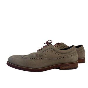 Ted Baker Oxford Shoes Mens Size 13 Suede Wingtip Grey